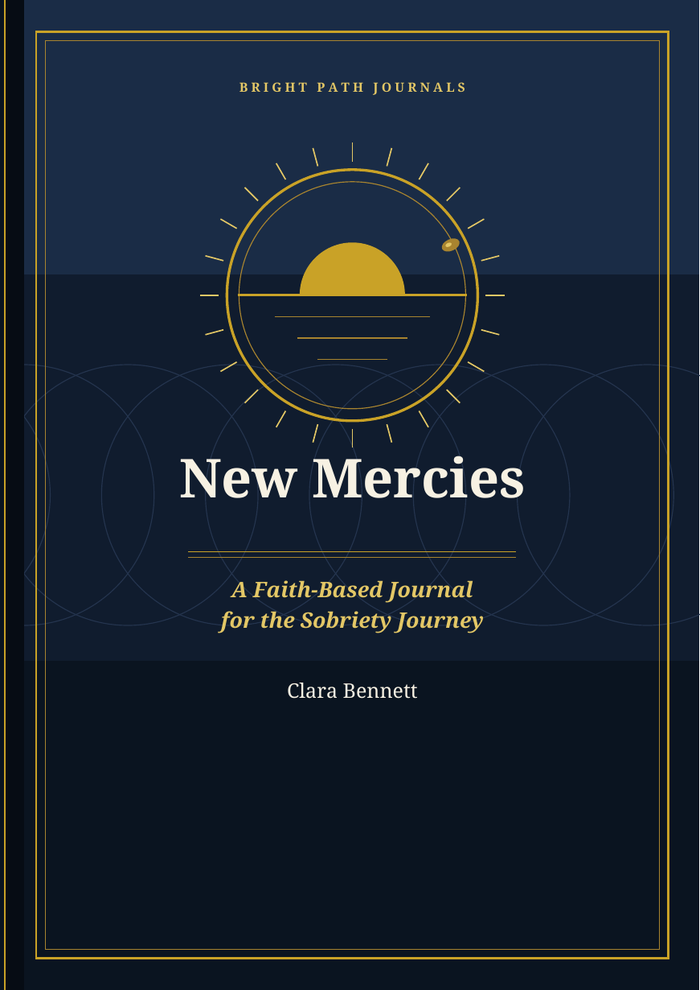 New Mercies: A Faith-Based Journal for the Sobriety Journey, hardcover